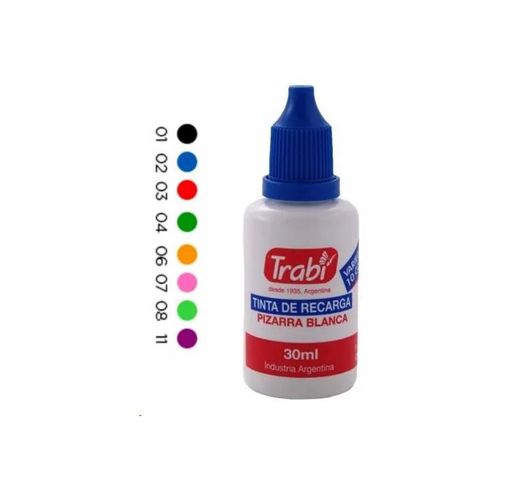 TINTA PARA MARCADOR PARA PIZARRA 30CC X UNIDA ROJO