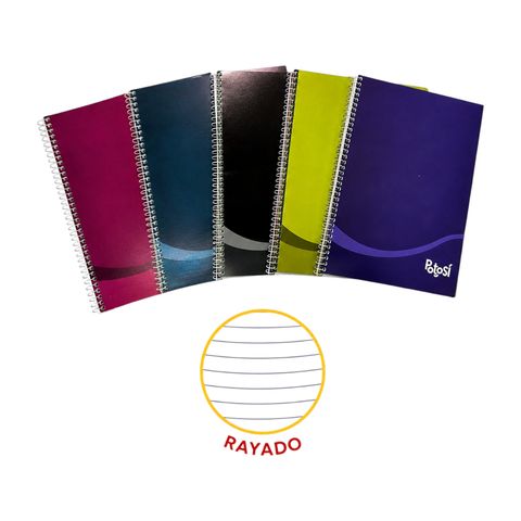 CUADERNO 16X21 RAYADO 84H T/C ESPIRAL POTOSI