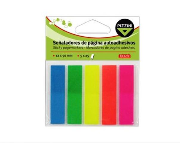 SEÑALADOR DE PAGINA AUTOADHESIVO FLUOR PIZZ
