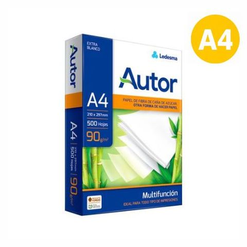 RESMA A4 90GRS/M2 500 HOJAS AUTOR - 101095