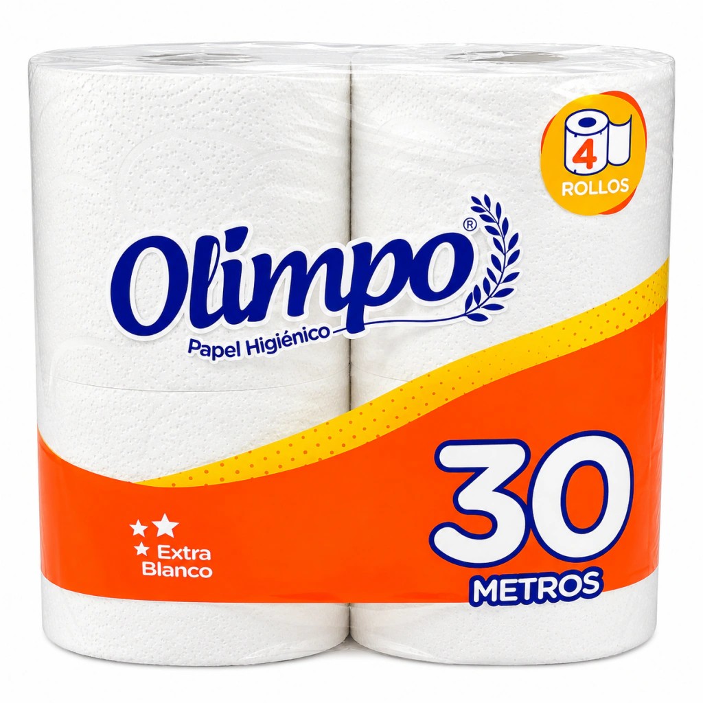 PAPEL HIGIENICO OLIMPO 4 X 30 MTS (Unidad)