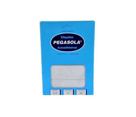 ETIQUETA BLANCA 103X153MM CJ 1 X30H PEGASOLA 3048