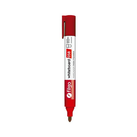 [100001001013] MARCADOR PARA PIZARRA PUNTA REDONDA 058 ROJO