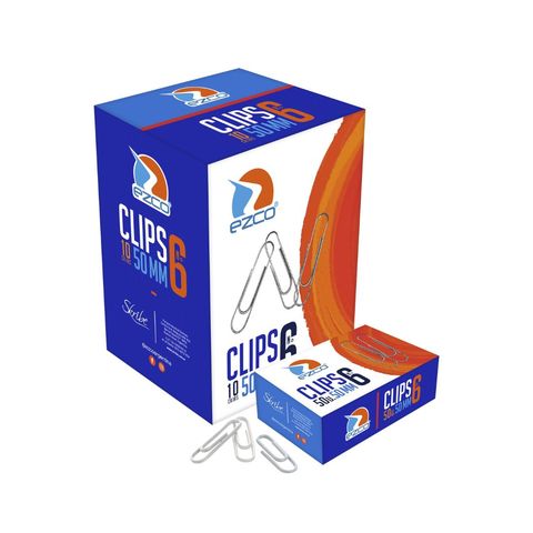 [100001005015] CLIPS METAL N°6 50MM CAJA X50 EZCO - 520106