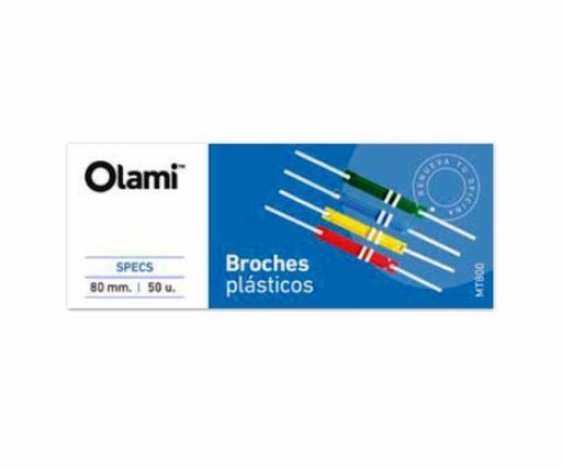 [100001005017] BROCHE NEPACO PLASTICO CAJA X50 UNIDADES OL