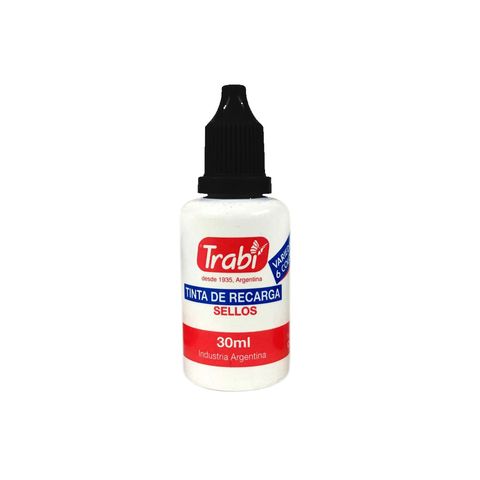 [100001006002] TINTA PARA SELLOS 30CC X UNIDAD TRABI - TR3430/3 NEGRO