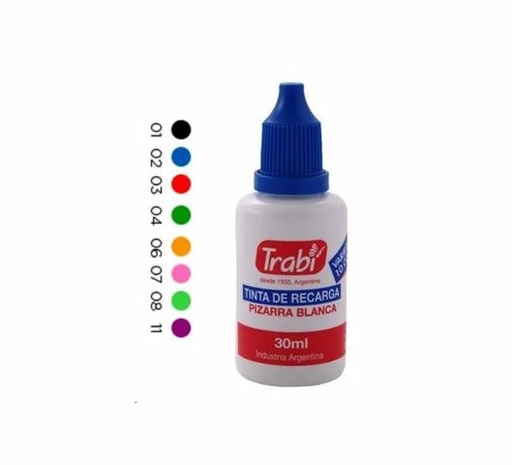 [100001001031] TINTA PARA MARCADOR PARA PIZARRA 30CC X UNIDA ROJO