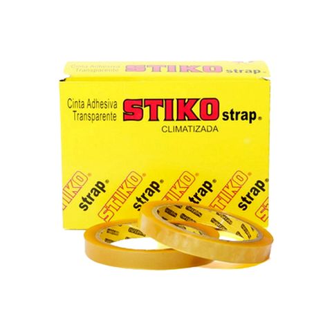 [100001004004] CINTA ADHESIVA STRAP 18MMX25MTS STIKO