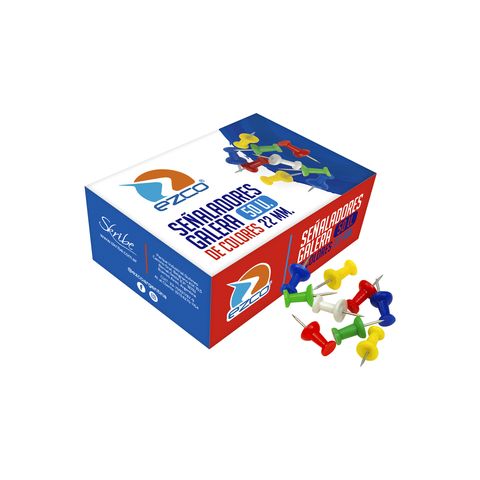 [100001009005] SEÑALADOR GALERA COLORES 22MM CAJA X50 EZC