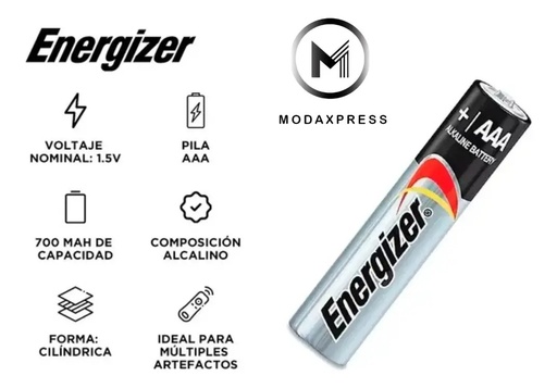 [100001007002] PILA AAA BLISTER ENERGIZER - 6730/E