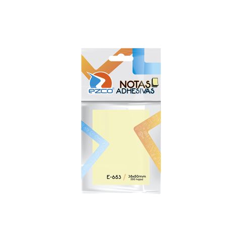 [100001002021] NOTAS AUTOADHESIVAS E-653 38X50MM 100 HOJAS E